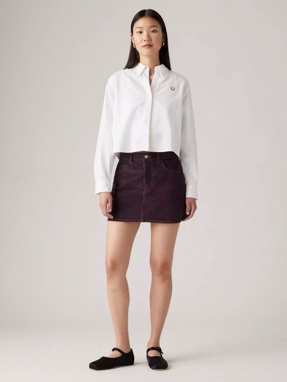 Levi’s Icon Corduroy Skirt in Purple
